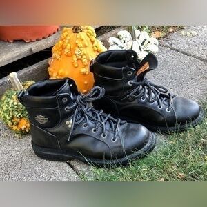 🕸️Harley-Davidson Black Ankle Riding Boots